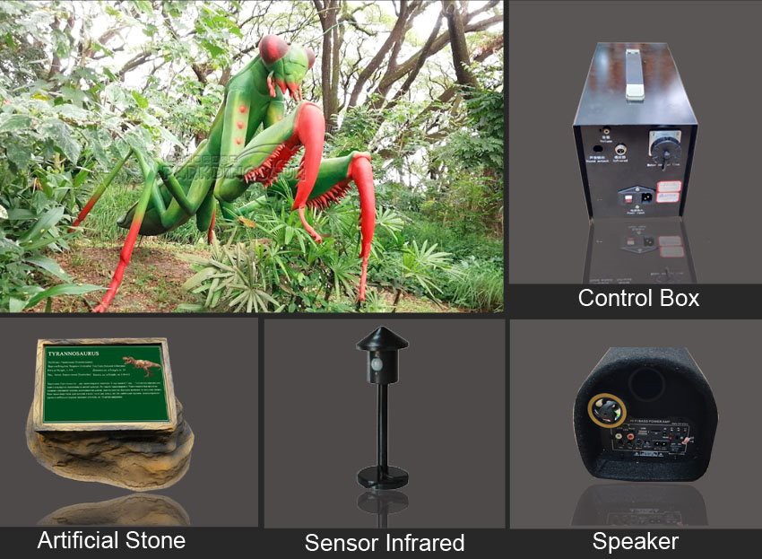 Forest Decoration Realistic Giant Insect Statue-F